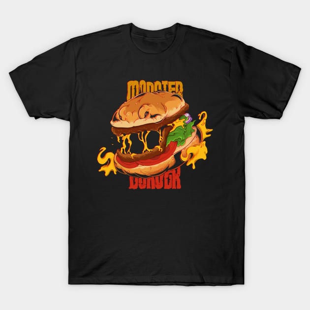 Monster Burger T-Shirt by VALRON